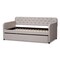 Baxton Studio Camelia Beige Twin Size Sofa Daybed with Roll-Out Trundle Bed 150-9015 - alternate 5